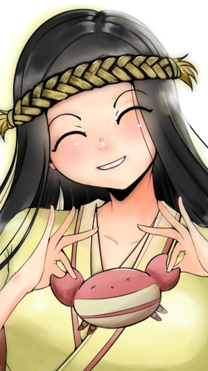 March from To Your Eternity holding a crab plush