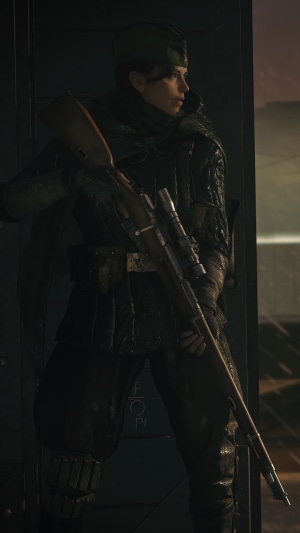 Woman with rifle in Call of Duty: Vanguard