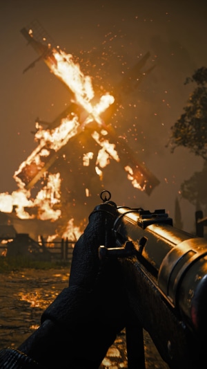 Call of Duty: Vanguard windmill on fire