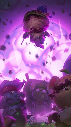 Teemo from Legends of Runeterra with allies