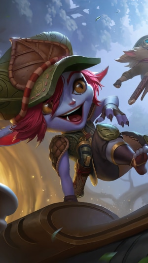 Tristana and Teemo from Legends of Runeterra