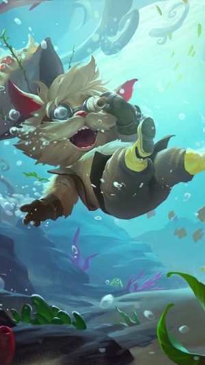 Rumble from Legends of Runeterra underwater