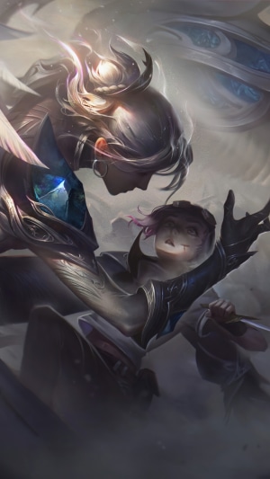 Kayle and Vi from League of Legends
