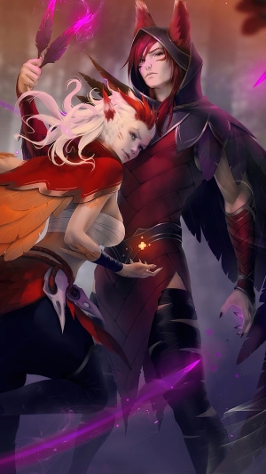Xayah and Rakan from League of Legends