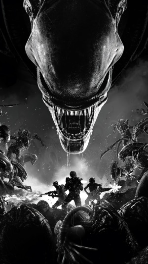 Xenomorphs attacking soldiers in Aliens: Fireteam Elite