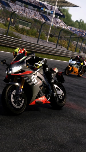 Motorcycle Race on a Track