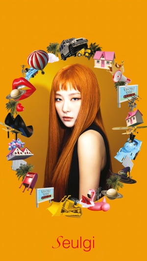Seulgi from Red Velvet surrounded by toys