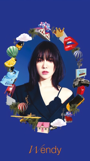 Wendy from Red Velvet with whimsical objects