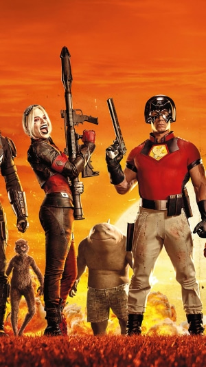 Harley Quinn and Peacemaker from The Suicide Squad