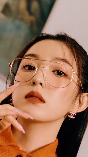 Irene Bae Ju Hyun from Red Velvet wearing glasses