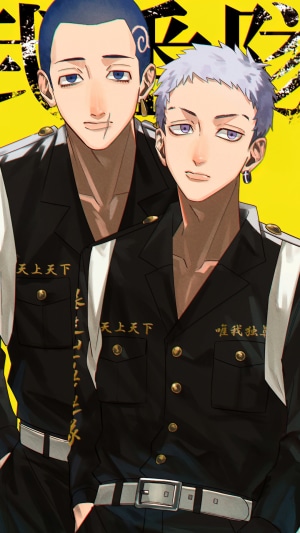 Takashi Mitsuya and Hakkai Shiba from Tokyo Revengers