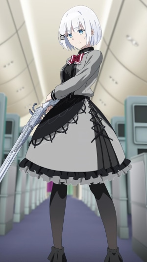 Siesta from The Detective Is Already Dead holding a gun