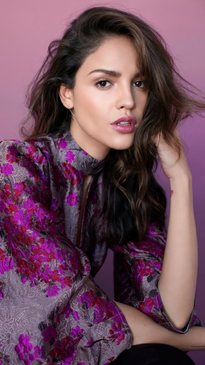 Eiza Gonzalez in a floral print top