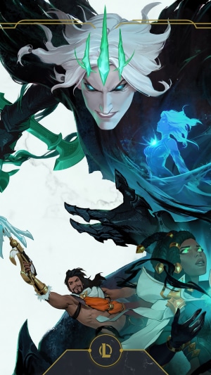 Viego, Ashkan, and Senna from League of Legends
