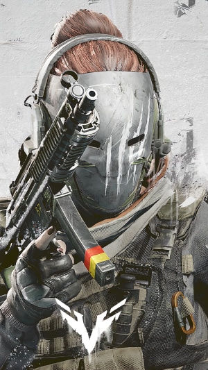 Character from Tom Clancy's XDefiant holding a gun