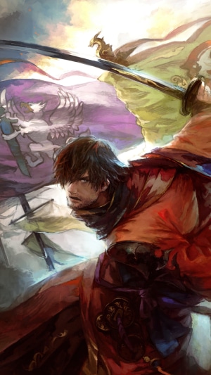 Final Fantasy XIV Samurai with Dragon Banner