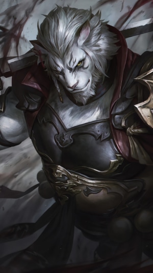 Hrothgar Samurai from Final Fantasy XIV Online