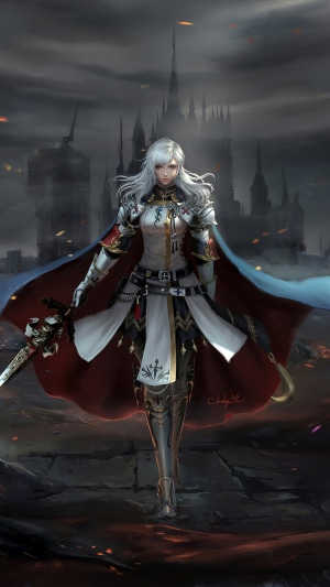 Female Knight from Final Fantasy XIV