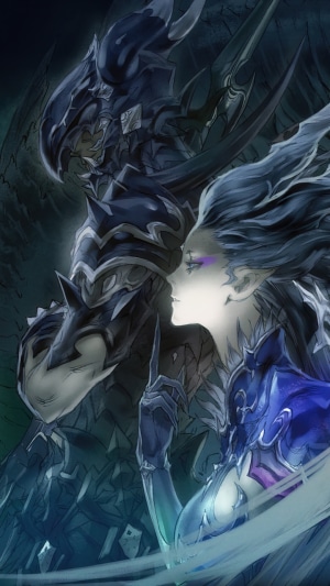 Final Fantasy XIV art of two armored figures