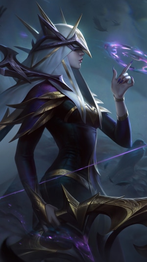 Coven, Ashe, LoL, Splash Art, League of Legends, Video Game HD Phone ...