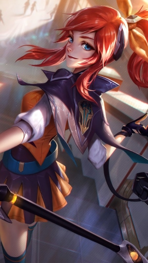 Lux from League of Legends Battle Academia Splash Art
