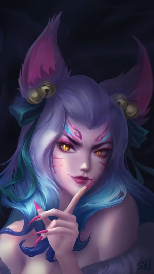 Ahri Spirit Blossom Artwork from League of Legends