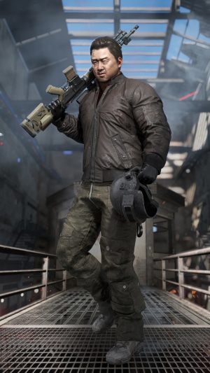 Man with assault rifle in PUBG