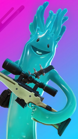 Fortnite character holding a sniper rifle