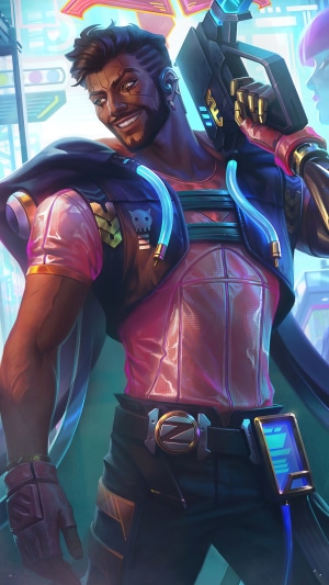 Akshan from League of Legends Splash Art