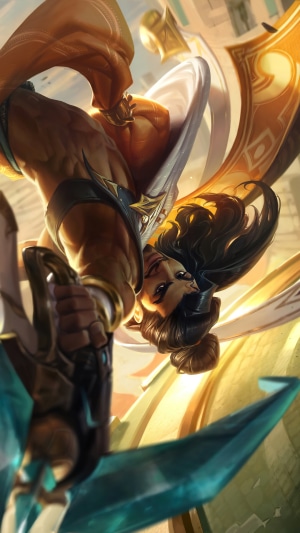 Akshan from League of Legends Splash Art
