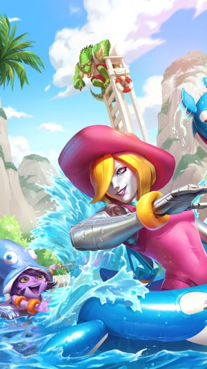 Pool Party Orianna and Lulu from League of Legends