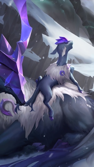 Kindred Lamb and Wolf from Legends of Runeterra
