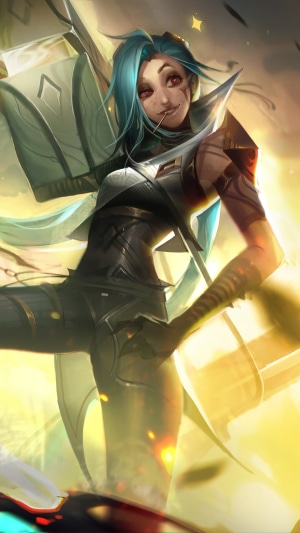 Jinx from League of Legends Sentinel skin