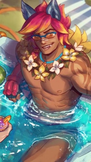 Sett from League of Legends in a pool