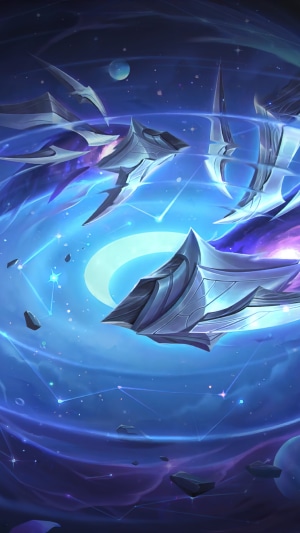 Cosmic ships in Legends of Runeterra