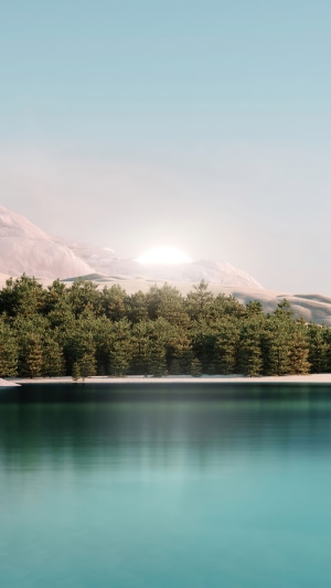 Windows 11 Sunrise Scenery