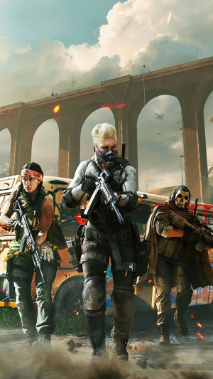 Call of Duty Black Ops Cold War characters with guns