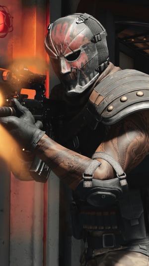 Character from Call of Duty Black Ops Cold War firing a weapon