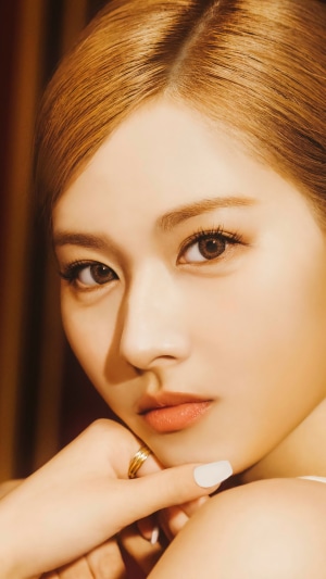 Sana from TWICE Close-Up Portrait