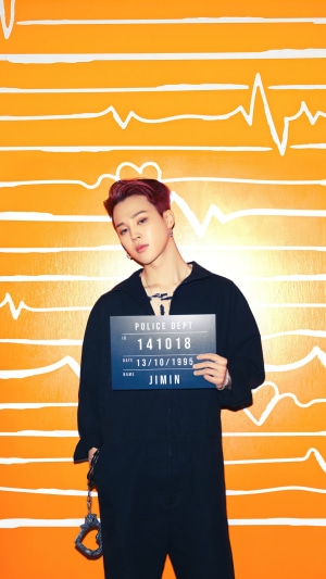 Jimin from BTS Mugshot