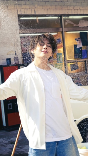 V from BTS in Butter concept photo