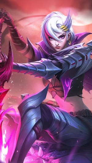Benedetta from Mobile Legends in Battle Ready Pose