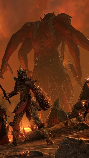 The Elder Scrolls Online Molag Bal and Daedric Warrior