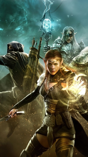 The Elder Scrolls Online: High Elf characters in battle