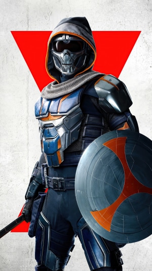 Taskmaster from Black Widow movie
