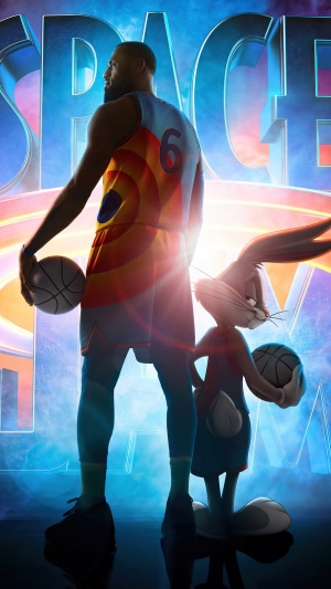 LeBron James and Bugs Bunny from Space Jam: A New Legacy