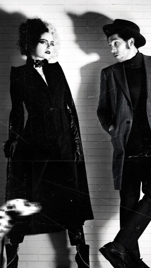 Cruella de Vil and companion from Cruella