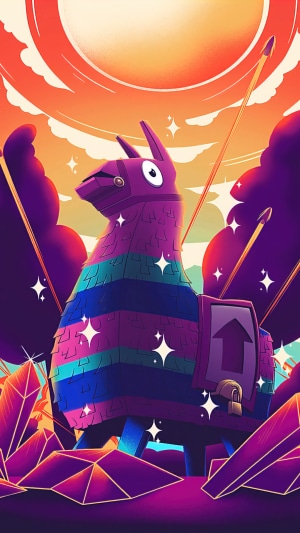 Llama, Fortnite, Video Game HD Phone Wallpaper | Rare Gallery