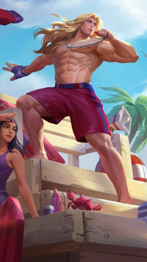 Taric from League of Legends Pool Party skin
