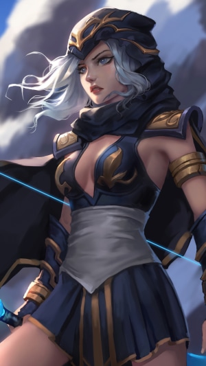 Ashe from League of Legends in Battle Armor